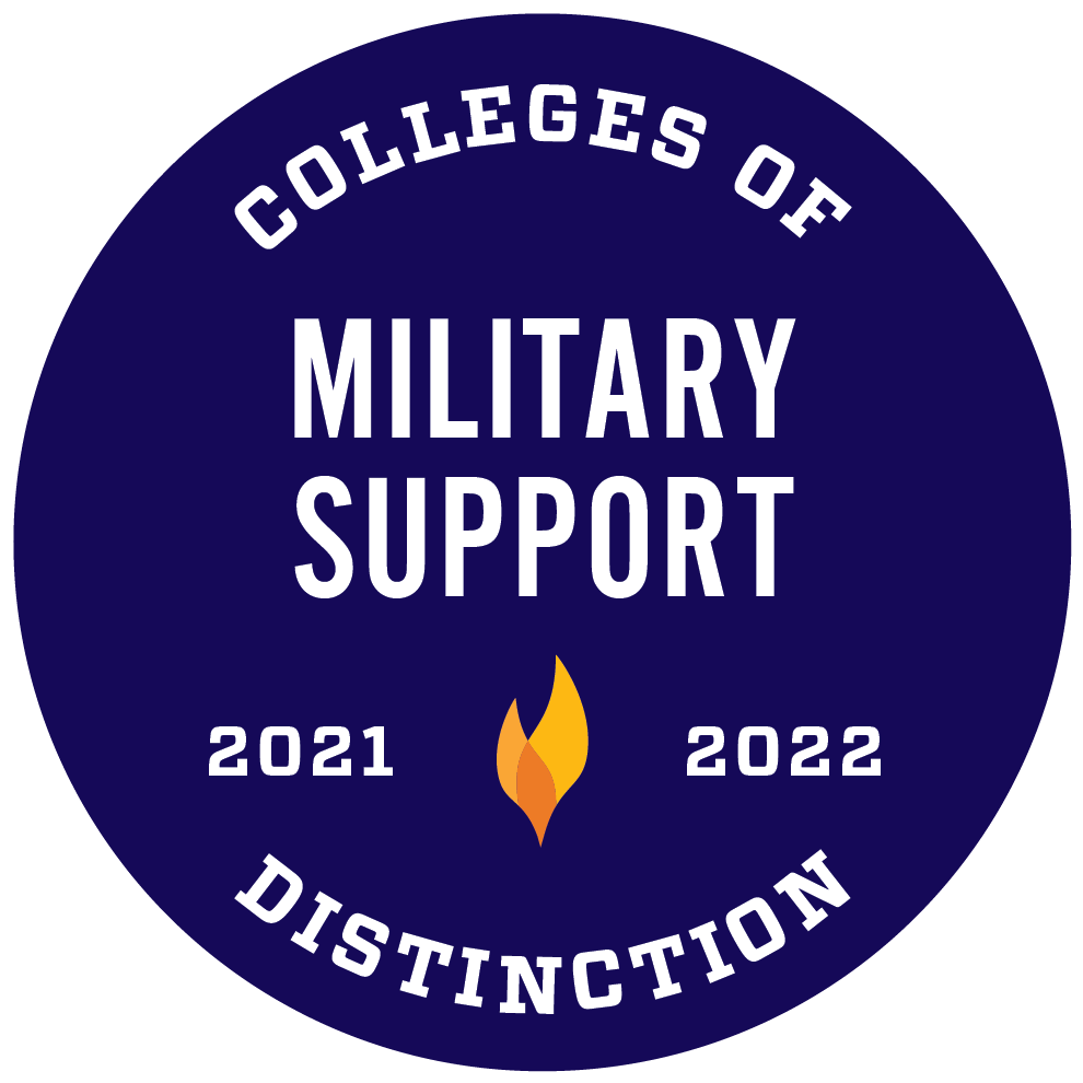 Colleges of Distinction badge for Military Support